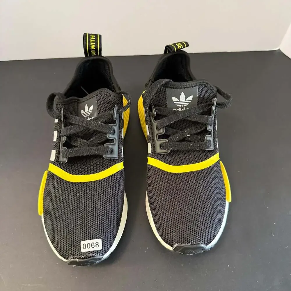 Adidas NMD‎ R1 Black Solar Yellow GV7183 Size 5.5